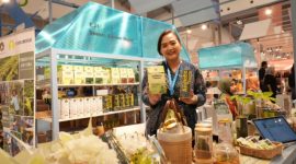 PT Semeru Sumber Rejeki, produsen minuman herbal Kamandalu Ashitaba yang diolah dari tanaman Seledri Jepang atau Ashitaba. (Dok. BRI)